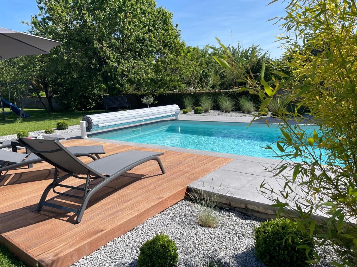 Sejour Detente - Appart'Hotel N 1 Avec Jaccuzi, Piscine Et Petit-Dejeuner Chouzelot Eksteriør bilde